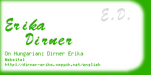 erika dirner business card